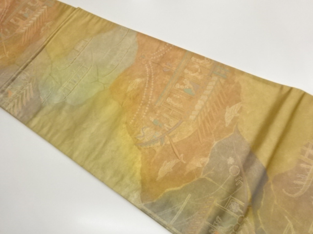 JAPANESE FUKURO OBI / WOVEN BOAT